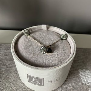 Hillberg & Berk Gray Earring and Necklace Set